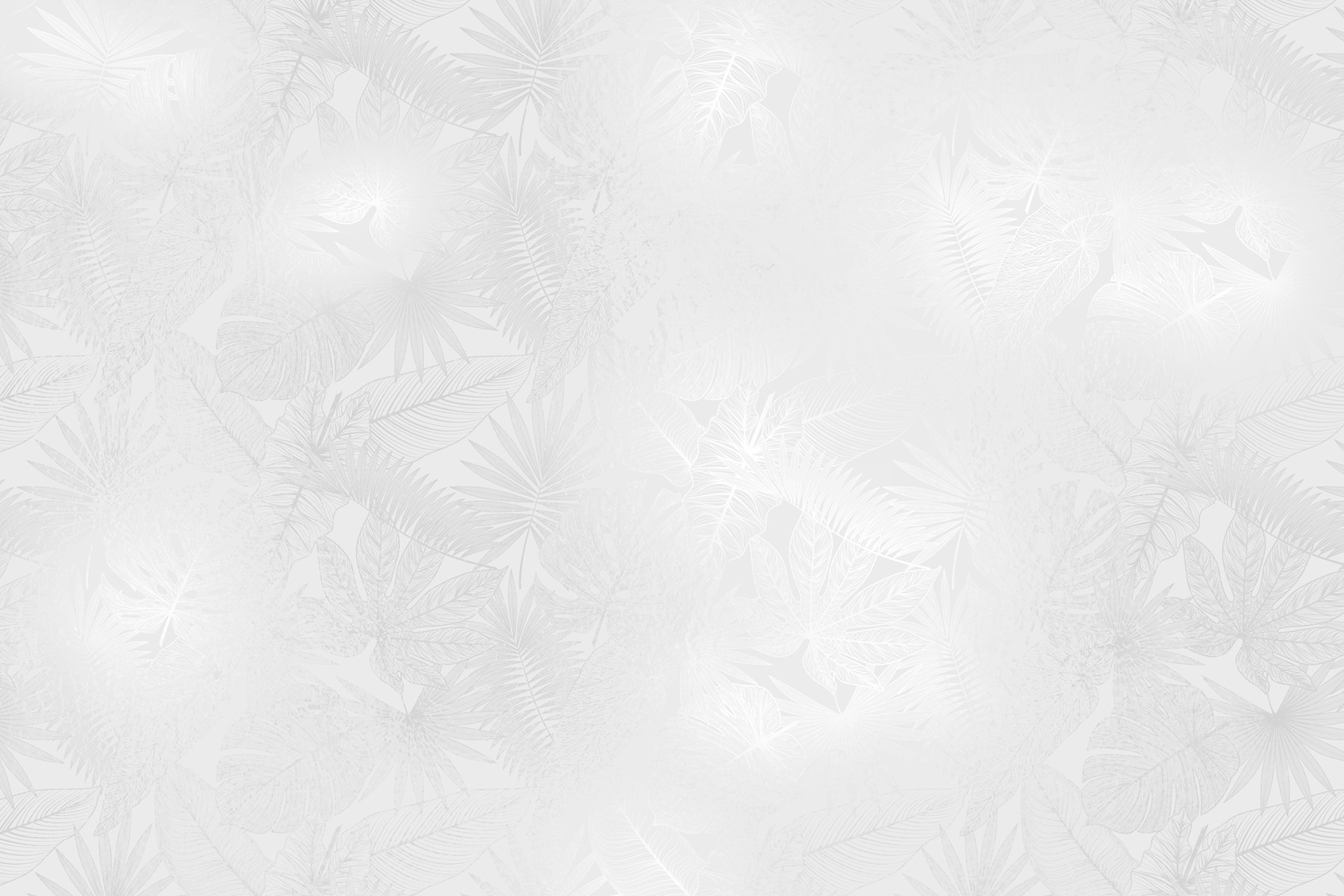 PlateART Duschrückwand Exklusiv Blätter Dschungel weiß glänzend