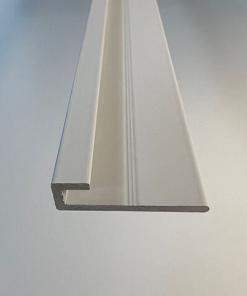 Original PlateART Alu Abschlußprofil Slim 2500mm weiß für 3mm Aluverbundplatten