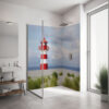 PlateART Duschrückwand Küchenrückwand Wandverkleidung Maritim Leuchtturm