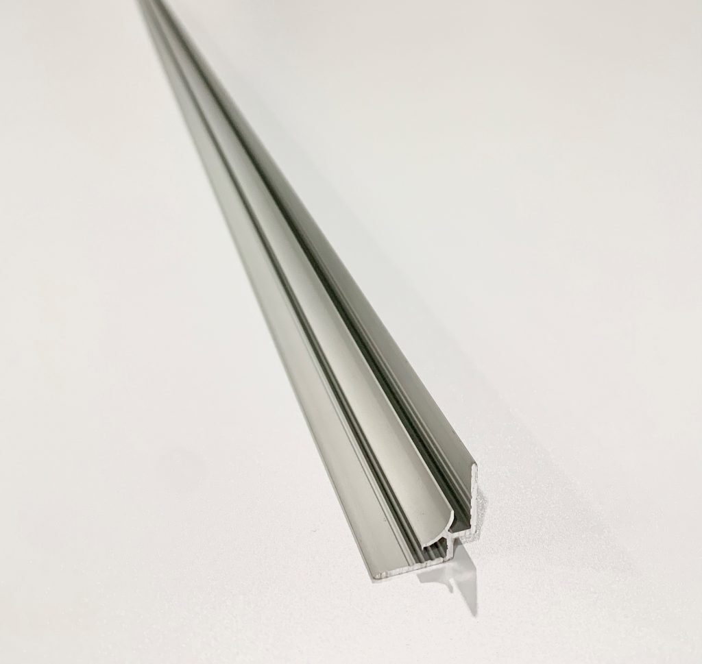 PlateART Aluminium Eckprofil Innen für 3mm Duschrückwände