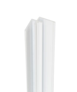 PlateART Aluminium Eckprofil Innen für 3mm Duschrückwände, Küchenrückwände und Wandverkleidungen - Alu RAL 9003 signalweiß matt