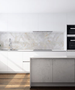 PlateART Küchenrückwand Marmor Gold