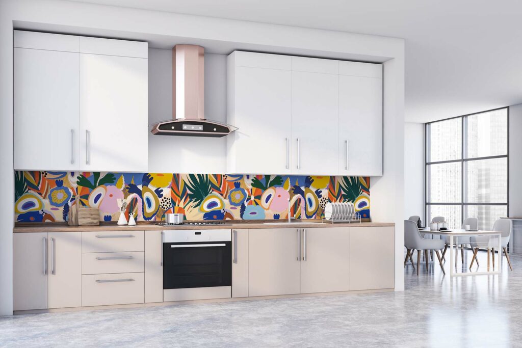 PlateART Küchenrückwand Design bunt abstrakt