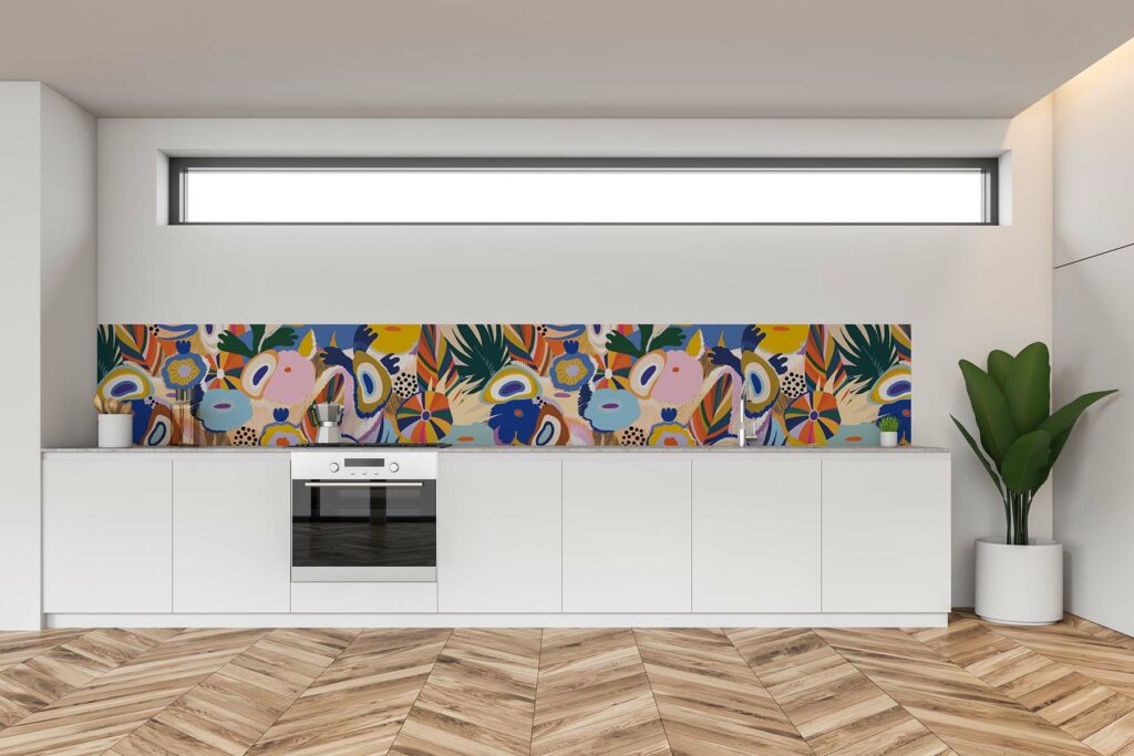 PlateART Küchenrückwand Design bunt abstrakt