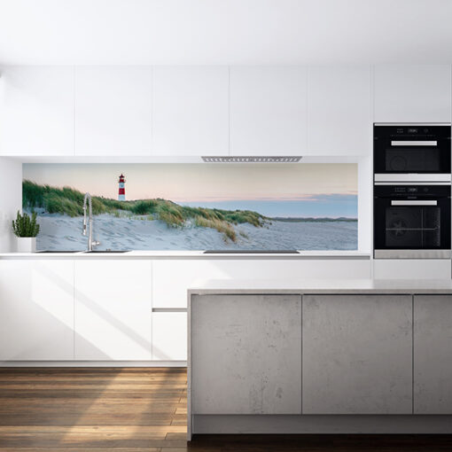 PlateART Küchenrückwand „Nordsee" KM_MAR_49_22 (3000 mm x 600 mm)