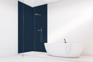 PlateART Duschrückwand Küchenrückwand Wandverkleidung RAL 5003 Saphirblau