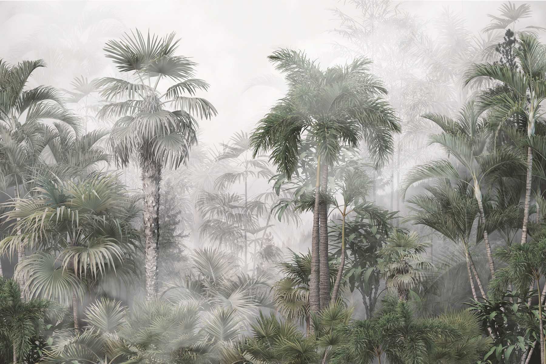 PlateART Duschrückwand Dschungel Nebel