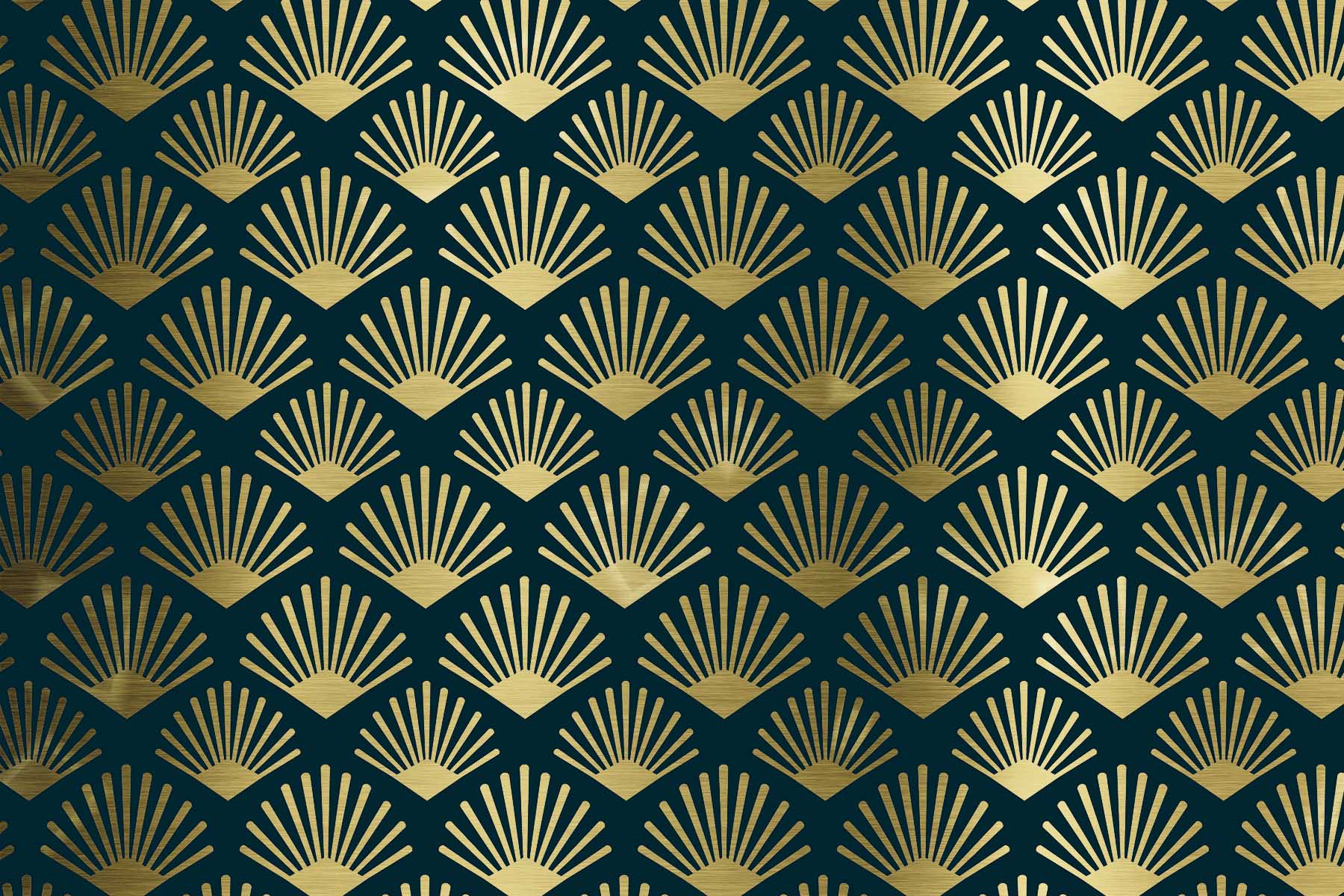 PlateART Duschtückwand Küchenrückwand Designwand Art Deco gold