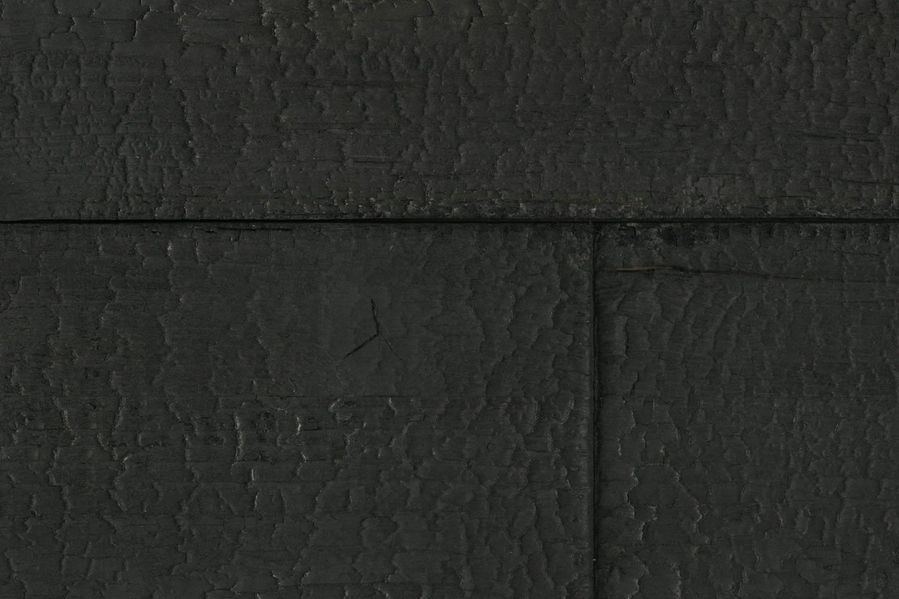 PlateART Duschrückwand Küchenrückwand Wandverkleidung geflammtes Holz schwarz