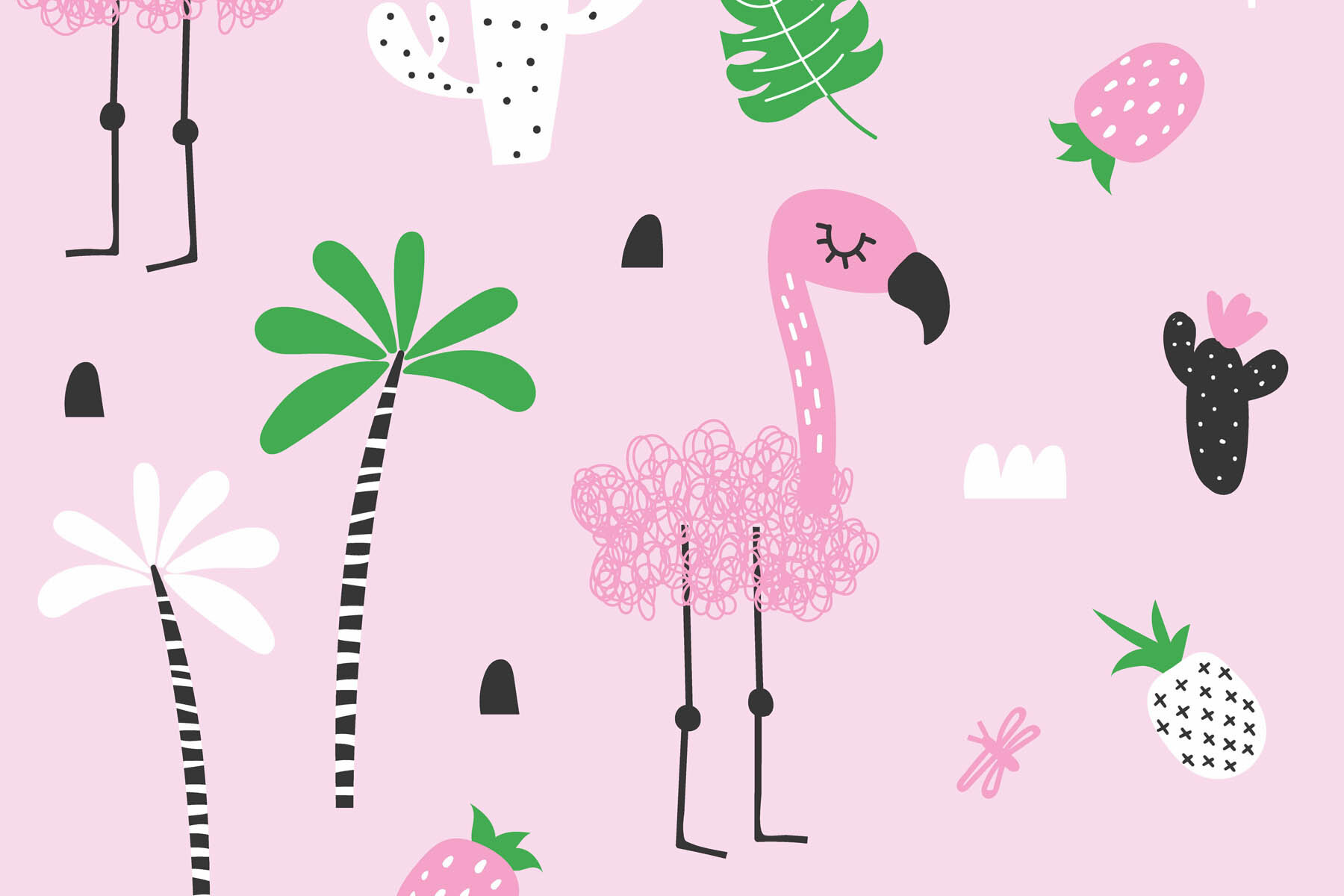 PlateART Duschrückwand mit Motiv Flamingo