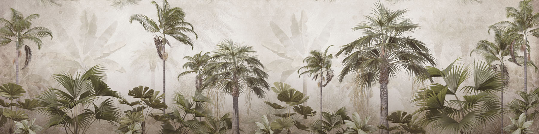 PlateART Duschrückwand Küchenrückwand Wandverkleidung Dschungel Palmen modern