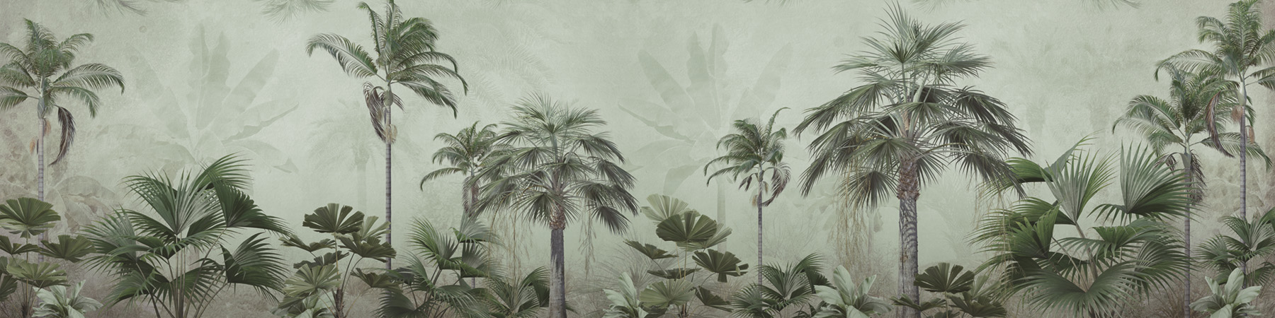 PlateART Küchenrückwand Palmen tropisch Dschungel