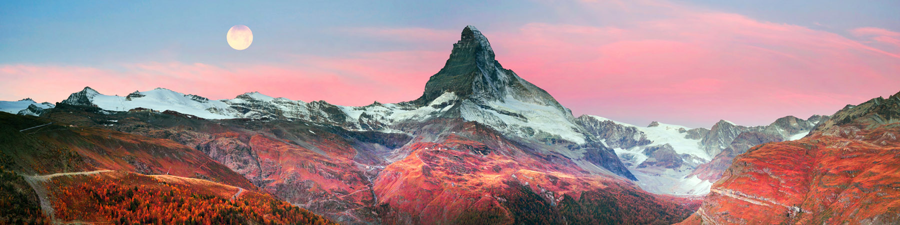 PlateART Küchenrückwand Matterhorn im Herbst