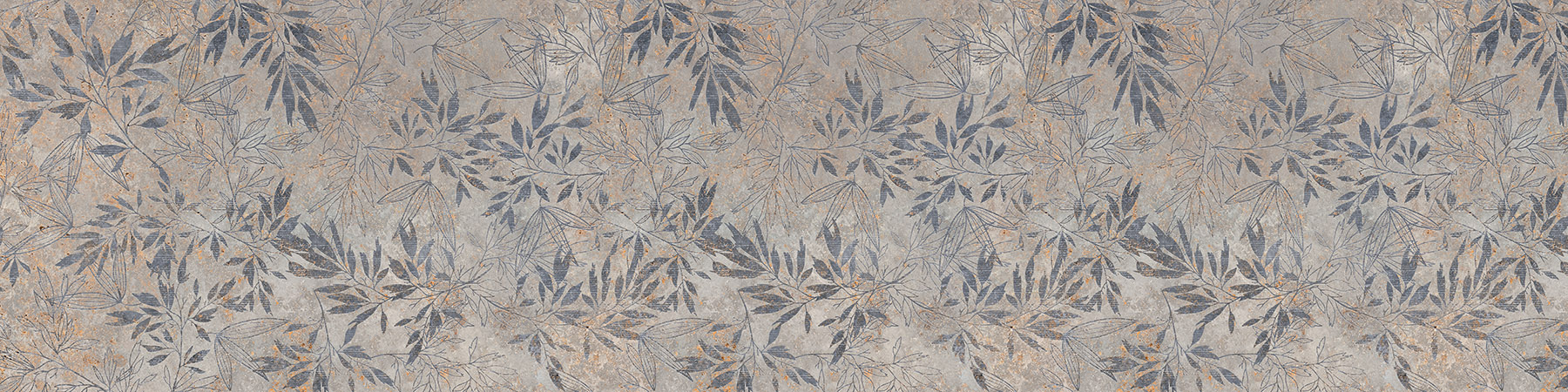 PlateART Duschrückwand Küchenrückwand Wandverkleidung Blumen auf alter Wand