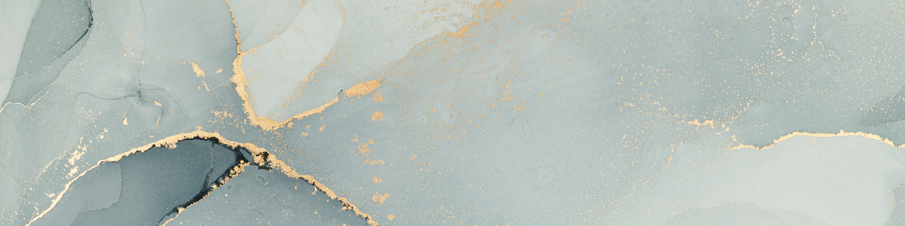 PlateART Küchenrückwand blau gold Alkohol Farben