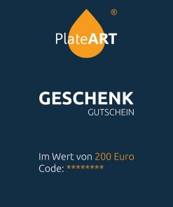 PlateART Wertgutschein 200,-€
